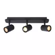 Plafoniera spot baie Lucide LENNERT metal negru GU10-LED IP44 - 26958/15/30