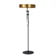 Lampadar Lucide GIADA stil modern otel auriu mat-alama negru forma rotund E27 IP20 - 30770/02/02