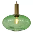 Pendul Lucide MALOTO sticla verde auriu mat-alama E27 IP20 - 45386/30/33
