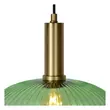 Pendul Lucide MALOTO sticla verde auriu mat-alama E27 IP20 - 45386/30/33