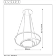 Pendul Lucide TRINITI aluminiu alb LED IP20 - 46402/99/31