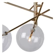 Pendul Lucide ALARA sticla auriu gri fumuriu G4-LED IP20 - 46412/06/10