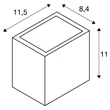 SITRA CUBE - slv-1002032 - Aplica de perete