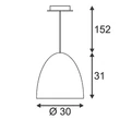 PARA CONE 30 - slv-133019 - Pendul