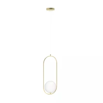 Pendul Azzardo Coco metal, sticla, auriu, G9 - AZ-4981