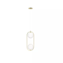 Pendul Azzardo Coco metal, sticla, auriu, G9 - AZ-4982