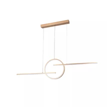 Pendul Azzardo Lauren metal, auriu, LED, dimabil, 3000K, 38W, 2800lm - AZ-5258