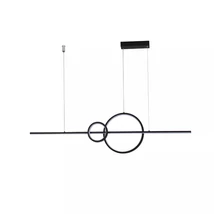 Pendul Azzardo Sara metal, negru, LED, dimabil, 3000K, 35W, 2600lm - AZ-5259