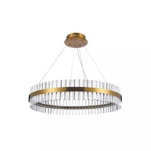 Pendul Azzardo Francesca metal, sticla, auriu, LED, 3000K, 50W, 3750lm - AZ-5262