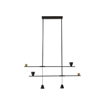 Pendul Azzardo SPOLETO metal, negru, LED, 3000K, 25W, 1397lm - 5642