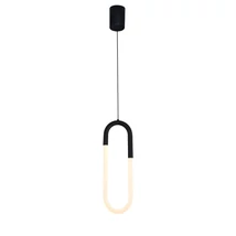 Pendul Azzardo NEXUS metal, acril, negru, alb, LED, 3000K, 9W, 720lm - 5739