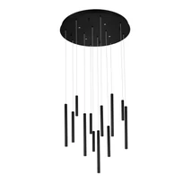 Pendul Azzardo ILIOS metal, acril, negru, LED, 3000K, 64W, 5120lm - 5744