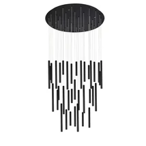 Pendul Azzardo ILIOS metal, acril, negru, LED, 3000K, 160W, 12800lm - 5747