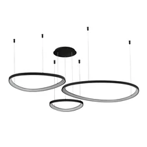 Pendul Azzardo AMANDA metal, plastic, negru, alb, LED, 3000K-4000K-6000K, 170W, 13600lm - 5774