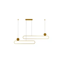 Pendul Azzardo NICODEMO metal, auriu, LED, 3000K, 60W, 4800lm - 5780