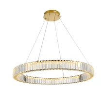 Pendul Azzardo SPARK metal, sticla, auriu, transparent, LED-TRIAC, 3000K, 72W, 3600lm - 5790