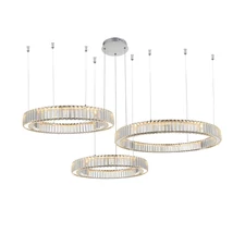 Pendul Azzardo SPARK metal, sticla, crom, transparent, LED-TRIAC, 3000K, 144W, 7840lm - 5795