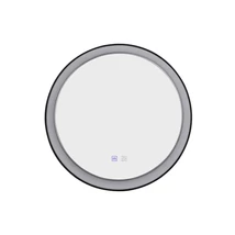 Oglinda pentru baie Azzardo SERGIO metal, plastic, oglinda, negru, alb, LED, 3000K-4000K, 40W, 3200lm, IP44 - 5819