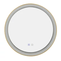Oglinda pentru baie Azzardo SERGIO metal, plastic, oglinda, auriu, alb, LED, 3000K-4000K, 55W, 4400lm, IP44 - 5822