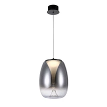 Pendul Azzardo PAMELA metal, sticla, negru, fumuriu, LED, 3000K, 8W, 640lm - 5824