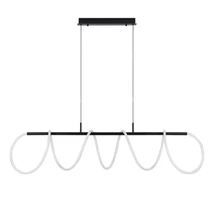 Pendul Azzardo ZIGZAG metal, plastic, negru, alb, LED, 3000K, 75W, 6000lm - 5827