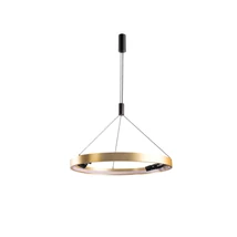 Pendul Azzardo SERAFINO metal, plastic, auriu, negru, LED, 3000K, 34W, 2720lm - 5834