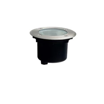 Incastrabil in sol Azzardo AROS metal, sticla, gri transparent, LED, 4000K, 12W, 960lm, IP67 - 5844