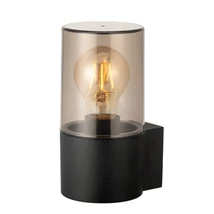 Aplica de perete exterioara Azzardo HAGER metal, plastic, negru, transparent, E27, IP54 - 5863