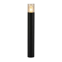 Lampadar exterior Azzardo HAGER metal, plastic, negru, transparent, E27, IP54 - 5865