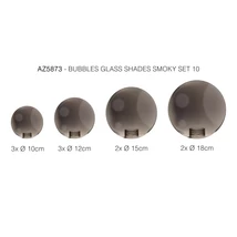 Abajur Azzardo BUBBLES sticla, fumuriu - 5873