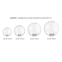 Abajur Azzardo BUBBLES sticla, transparent - 5878