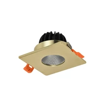 Spot incastrabil pentru baie Azzardo CLEAN metal, sticla, auriu, LED, 3000K-4000K-6000K, 7W, 420lm, IP44 - 5991