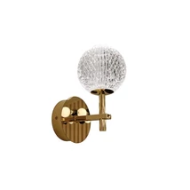 Aplica de perete Azzardo EDEM metal, acril, auriu, transparent, LED, 3000K, 4.2W, 336lm - 6014