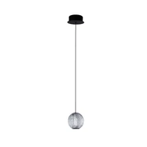Pendul Azzardo EDEM metal, acril, negru, transparent, LED, 3000K, 4.2W, 336lm - 6015