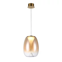Pendul Azzardo PAMELA metal, sticla, chihlimbar, LED, 15W, 3000K, 1200Lm - AZ-6185