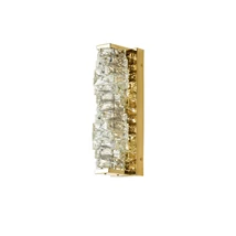 Aplica de perete Azzardo FLORENCE metal, cristal, auriu, transparent, LED, 4000K, 10W, 800lm - 6188