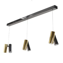 Pendul Azzardo JADE metal, acril, negru, crom, auriu, LED, 36W, 3000K, 2880Lm - AZ-6213
