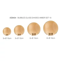 Abajur Azzardo BUBBLES sticla, chihlimbar - 6454