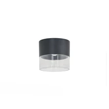 Plafoniera Azzardo LIMAN metal, negru, transparent, LED, 6W, 3000-4000K - AZ-6548