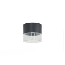 Plafoniera Azzardo LIMAN metal, negru, transparent, LED, 10W, 3000-4000K - AZ-6550
