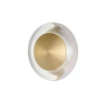 Aplica de perete Azzardo ALEXANDRIA metal, auriu, transparent, LED, 8W, 3000K - AZ-6559