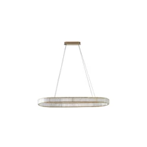Pendul Azzardo SPARKING metal, sticla, auriu, transparent, LED, 70W, 2900-3900K, 6981Lm - AZ-6567