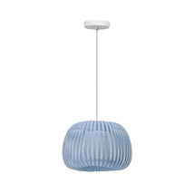 Pendul Azzardo AGORA metal, plastic, alb, albastru, E27 - AZ-6642