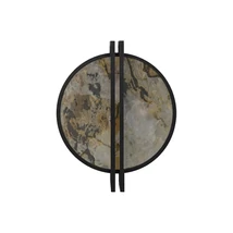 Aplica de perete Azzardo SATURN metal, piatra, negru, gri, LED, 30W, 3000K - AZ-6663