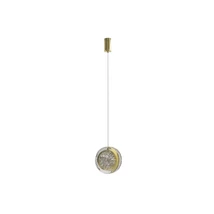 Pendul Azzardo EUFORIA metal, sticla, auriu, transparent, LED, 6W, 3000K, 450Lm - AZ-6734