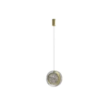 Pendul Azzardo EUFORIA metal, sticla, auriu, transparent, LED, 6W, 3000K, 450Lm - AZ-6735
