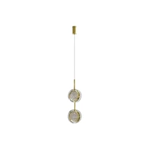 Pendul Azzardo EUFORIA metal, sticla, auriu, transparent, LED, 12W, 3000K, 900Lm - AZ-6736