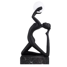 Lampa decor Azzardo ARTEMIS metal, sticla, plastic, negru, alb, E27 - AZ-6783