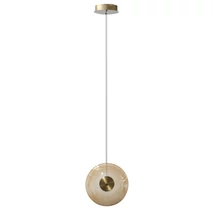 Pendul Azzardo ANDORA metal, sticla, chihlimbar, auriu, LED, 12W, 3000K, 600Lm - AZ-6882