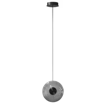 Pendul Azzardo ANDORA metal, sticla, negru, fumuriu, LED, 12W, 3000K, 600Lm - AZ-6883